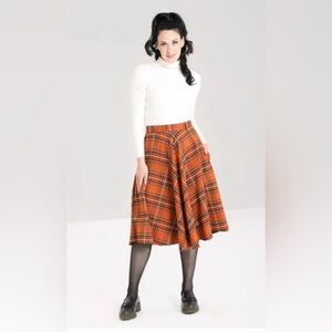 Hell Bunny Plaid Circle Skirt